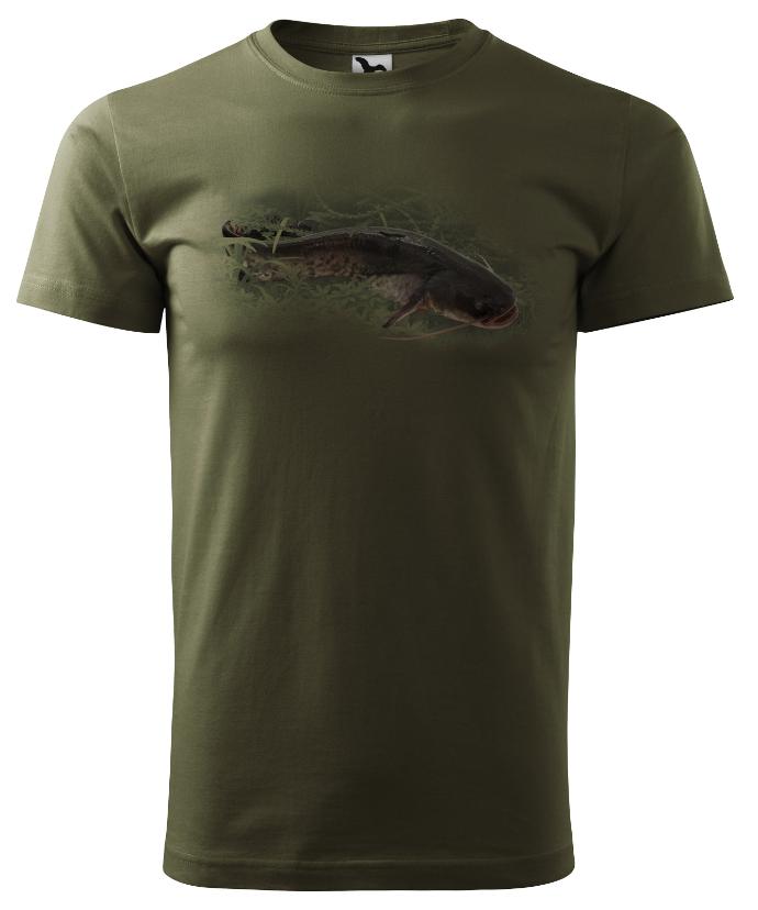 Férfi póló harcsa (military)